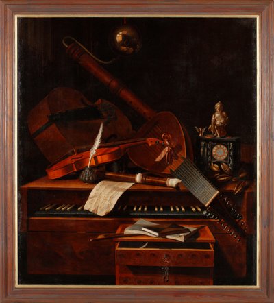 Still Life with Musical Instruments by Pieter Gerritsz. van Roestraten